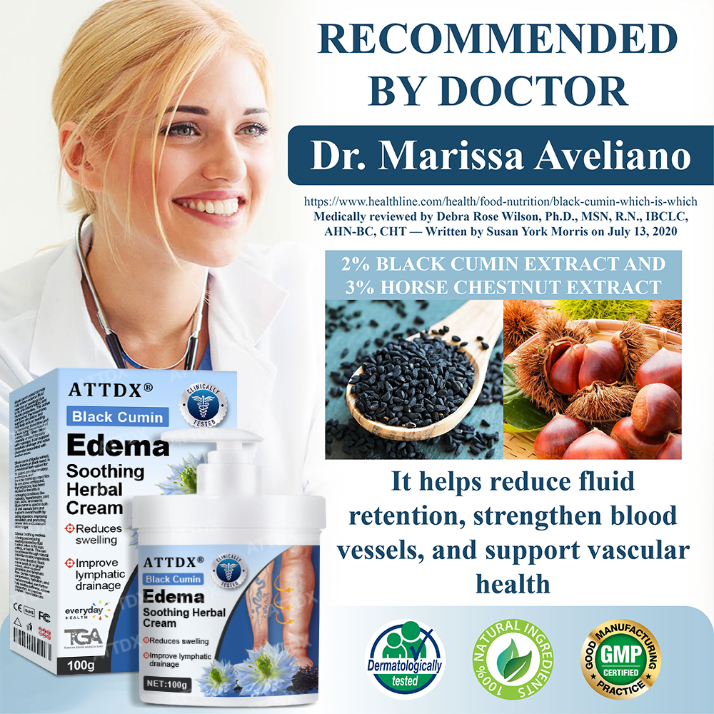 ATTDX® Black Cumin Edema Soothing Herbal Cream -👩⚕️Doctor-Endorsed Herbal Formula