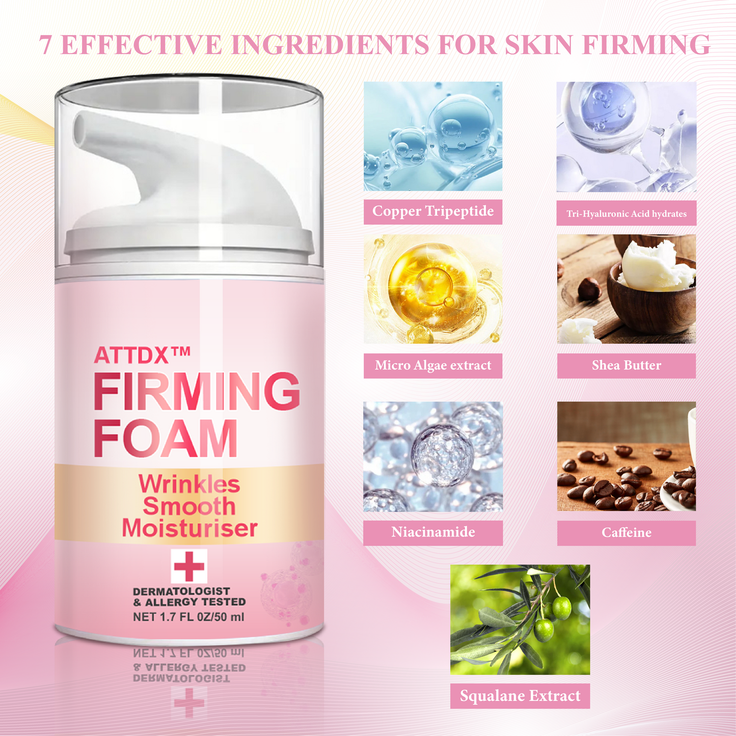 ATTDX™ Firming Foam Wrinkles Smooth Moisturiser