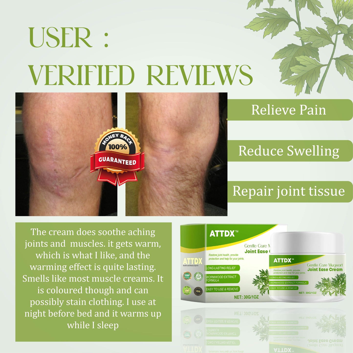 GentleCare Mugwort JointEase Cream