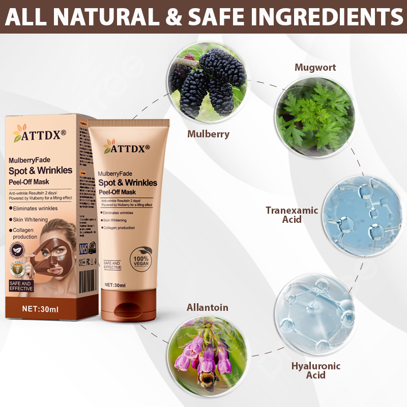 ATTDX® MulberryFade Spot & Wrinkles Peel-Off Mask