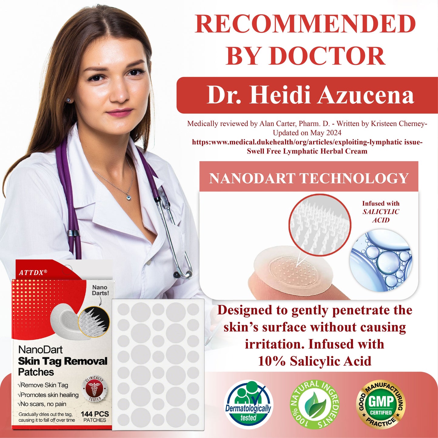 ATTDX® NanoDart Skin Tag Removal Patches