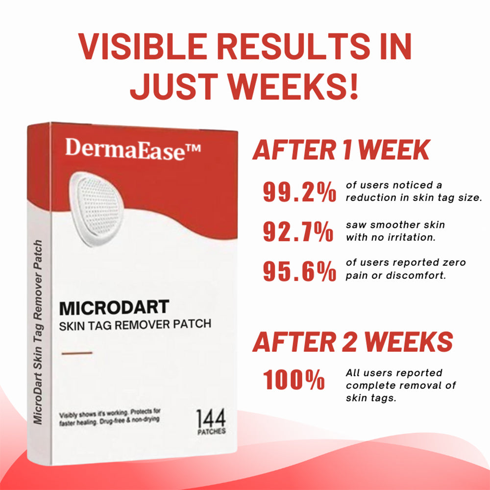 DermaEase™ MicroDart Skin Tag Remover Patch