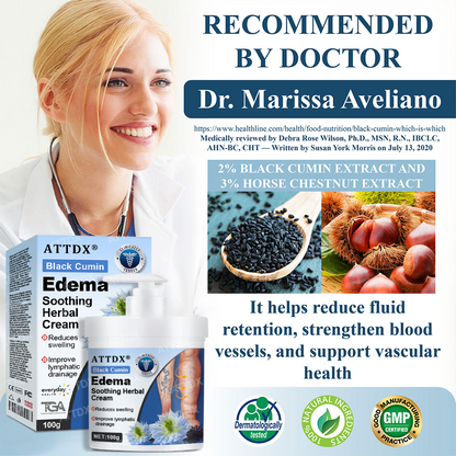 ATTDX® Black Cumin Edema Soothing Herbal Cream -👩‍⚕️Doctor-Endorsed Herbal Formula