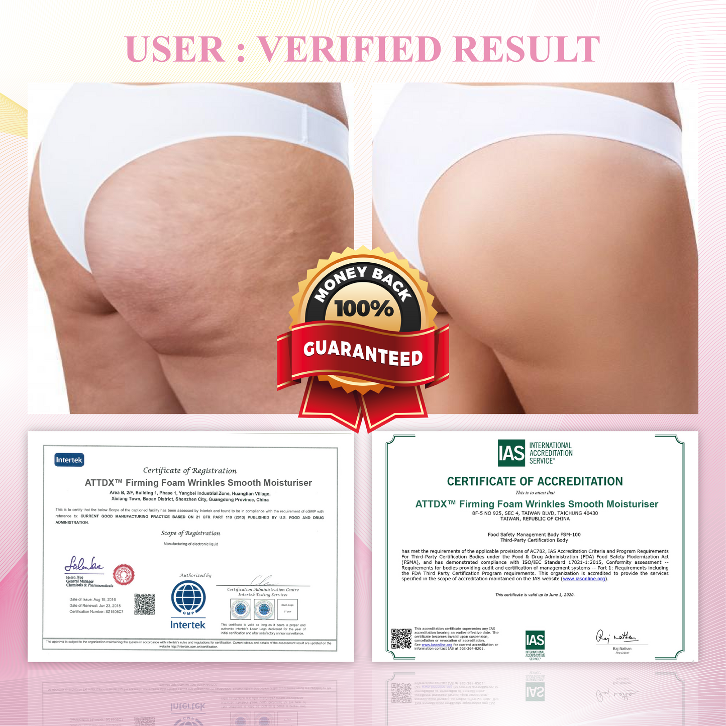 ATTDX™ Firming Foam Wrinkles Smooth Moisturiser