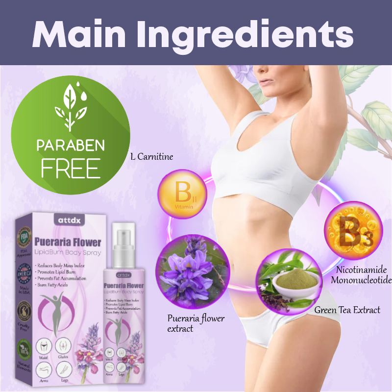 Pueraria Flower LipidBurn Body Spray