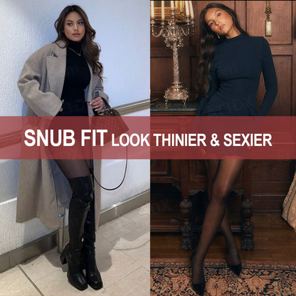 FrostGlam™ Winter Fleece Fake Translucent Tights