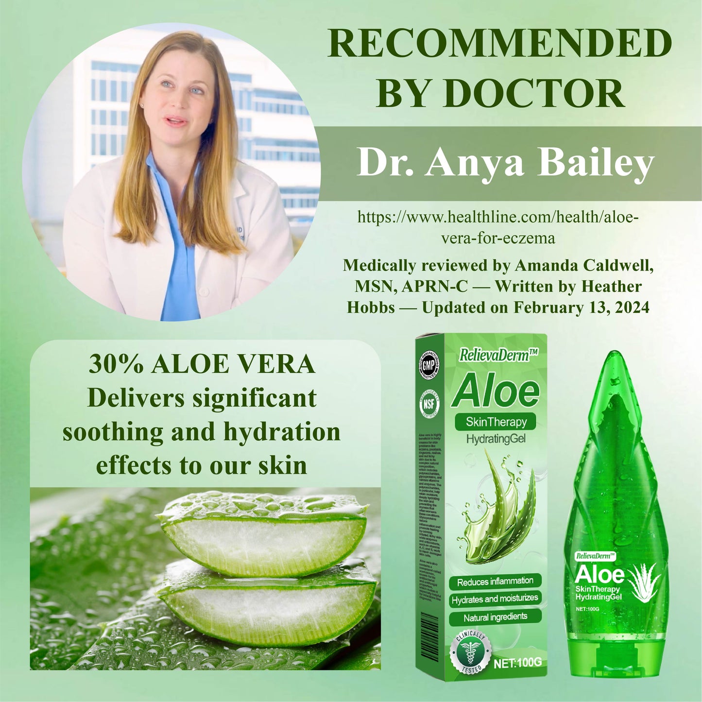RelievaDerm™ Aloe SkinTherapy  HydratingGel